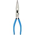 Channellock E318 8-Inch Long Nose Plier, Blue, Stainless, 8-Inch Combination