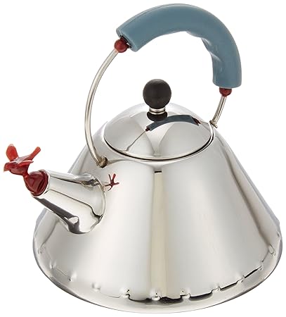 9093 Miniature Kettle with Bird Whistle by Michael Graves