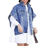jean poncho jacket