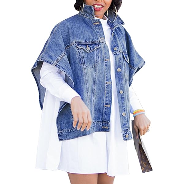Amazon.com: Sexyshine Women's Fashion Denim Jacket Loose