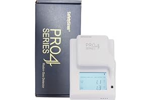 SAFETYSIREN Safety Siren Pro4 Radon Detector – Continuous Radon Gas Monitoring for Home, Basement, Garage, Office & Commercial Use | Short & Long-Term Radon Detection | Made in USA, Since 1993
