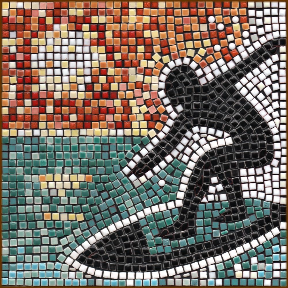 ALEA Mosaic Complete Craft Mosaic Set 20 x 20 cm Surfer