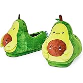 Coddies Avocado Slippers - Avocado Plush Slippers - House Shoes with Memory Foam Soles & Anti-Skid Grip - Gifts for Teens, Women, & Men
