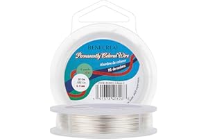 BENECREAT 20 Gauge Wire, Jewelry Silver Copper Wire Tarnish Resistant Beading Wire for Craft Jewelry Making, Wreaths, Weaving