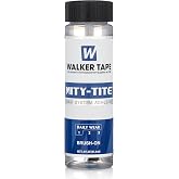 Walker Tape Mity-Tite Brush-On Adhesive 1.4 fl oz, Daily Wear Acrylic Bond for Touch-Ups, Skin-Safe Waterproof Lace Glue Alternative for Lace Wigs Human Hair, Toupee Fixes and Hairpiece Adjustments