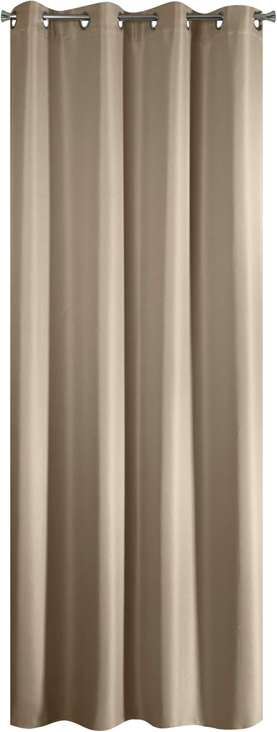 140x250cm Dekoratives Fasergewebe Wohnzimmer Schlafzimmer 1 Eurofirany Jessie Gardine Vorhang Osen Tunnel Einfarbig Stk Beige Vorhange Fensterdekoration