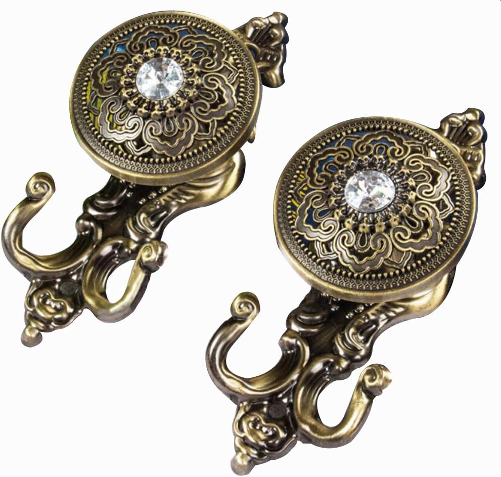 Amazon.de: HorBous 1 Paar Vintage Alloy Vorhang Raffhalter Wandhaken