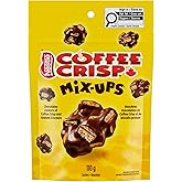 COFFEE CRISP Mix-Ups, Craveable Chocolatey Clusters of Coffee Crisp Pieces & Graham Crackers, Snacking Size Bag, Natural Flav