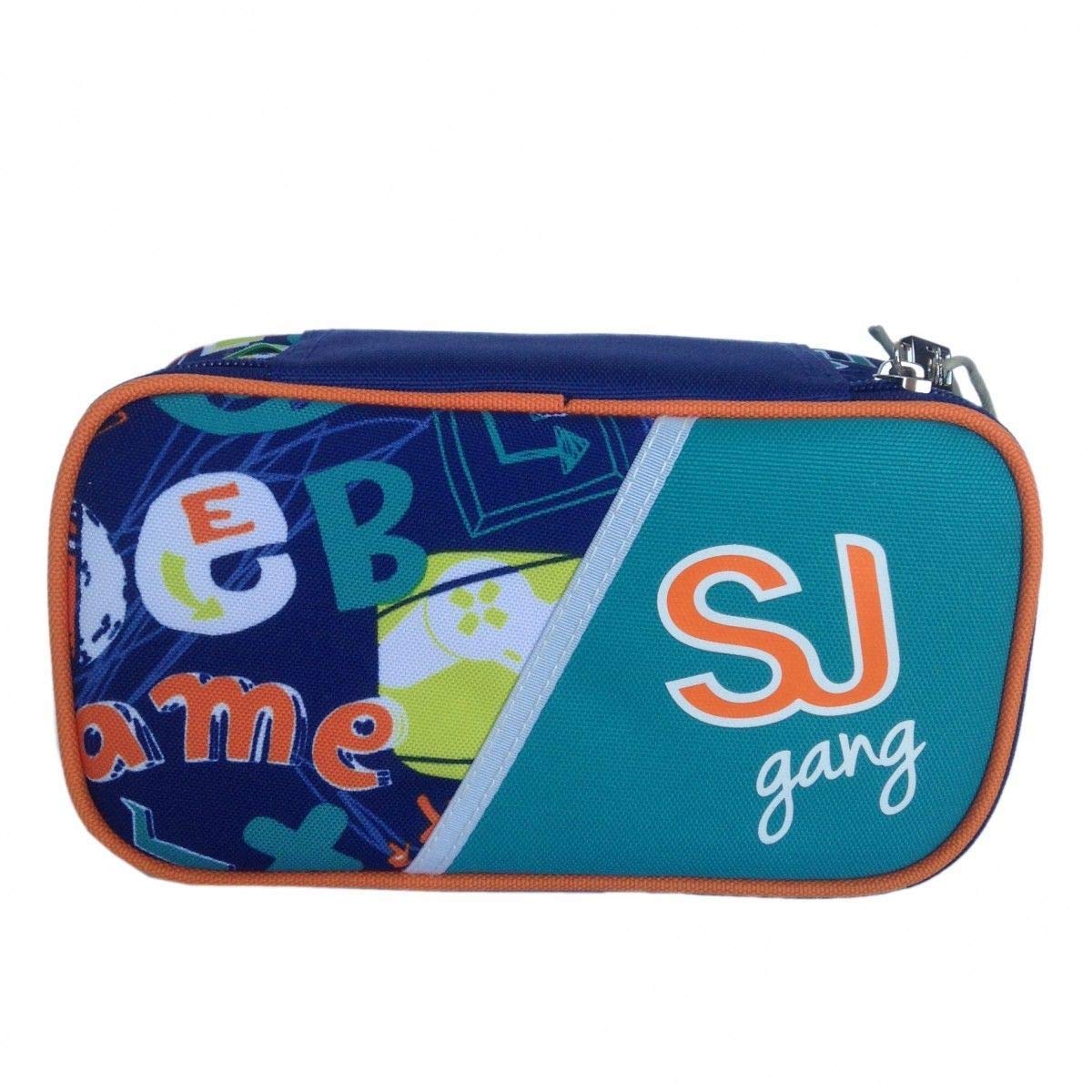 CASE SEVEN quick case COMPLETE one zip SJ GANG BOY RED BLUE WITH SKATE, Light Blue Orange