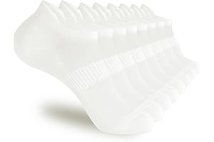 Corlap Ankle Athletic Running Socks Thin No Show Low Cut Sports Tab Socks for Men and Women (5&8 Pairs)