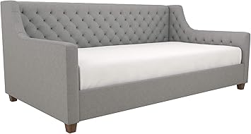 Amazon Com Dhp Jordyn Diamond Tufted Upholstered Daybed Sofa Bed