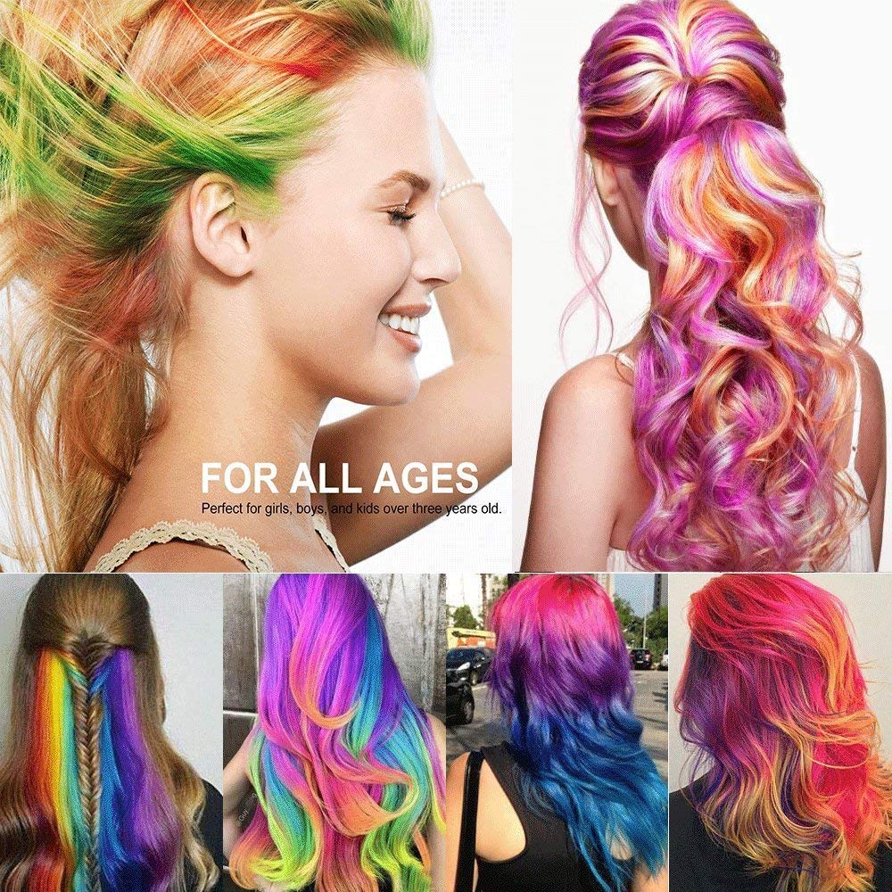 Anngrowy Hair Chalk For Girls Kids Face Paint Temporary Hair