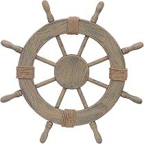 Amazon.com: Asense Ornamental Wall Decoration Wooden Nautical Ship ...