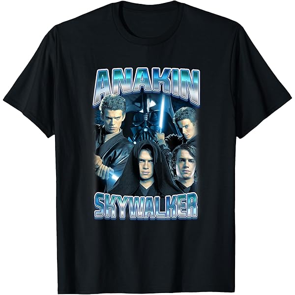 Amazon.com: Star Wars Anakin Skywalker Portrait Disney+ T-Shirt