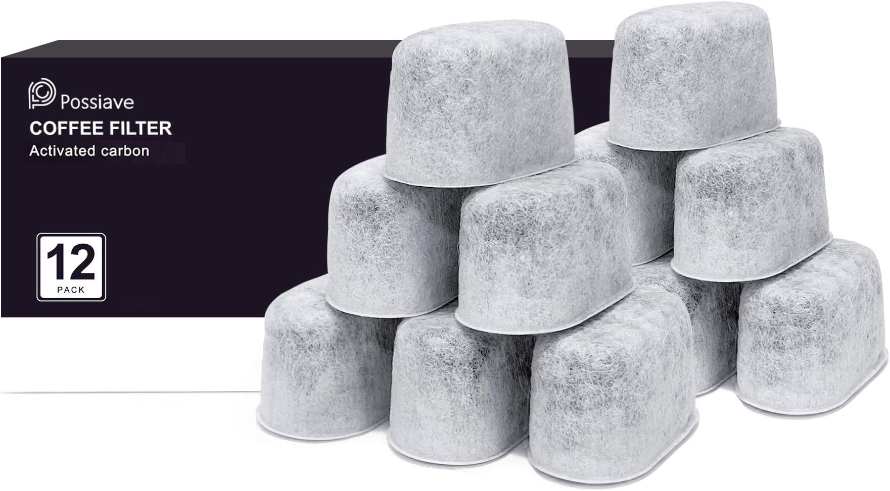 Possiave 12Pack Charcoal Water Filters Compatible with Breville BWF100