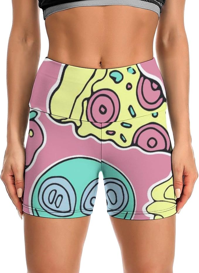 Women's Yoga Leggings 90s Element Cartoon Yoga Pants for