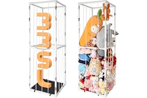 FUILEE Extra Large Stuffed Animal Storage for Corner Organizer,Premium PVC Material with Elastic Cord Hold Up to 150 Plush Toys,Stuffed Zoo Animal Holder and Collection for Playroom-Birthday Gift for Nursery