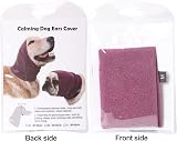 Fozkiery Dog Ear Cover Calming Hood Medium for Grooming Bath Drying view 2