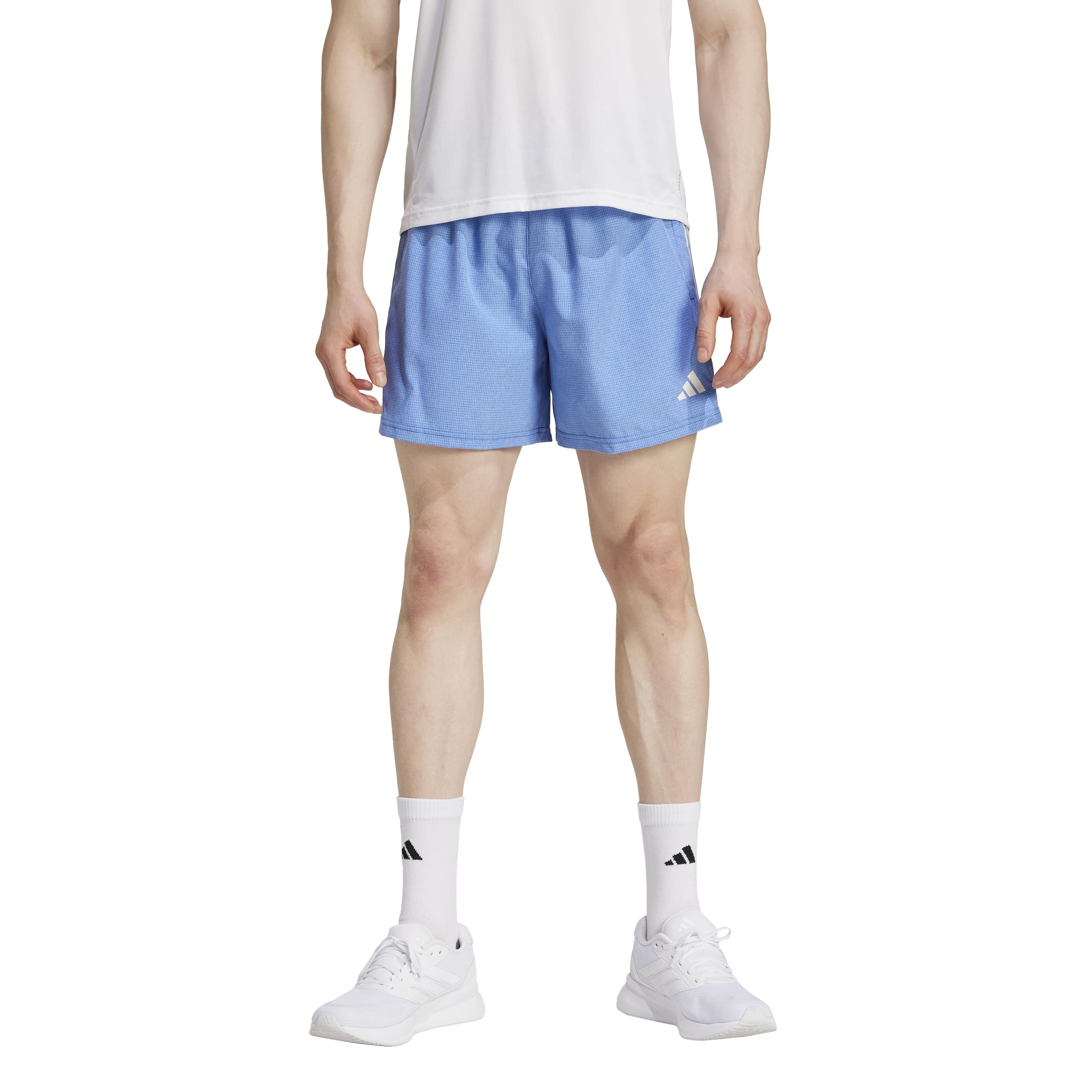 adidas Men’s Own The Run Shorts, Team Royal Blue/White Melange