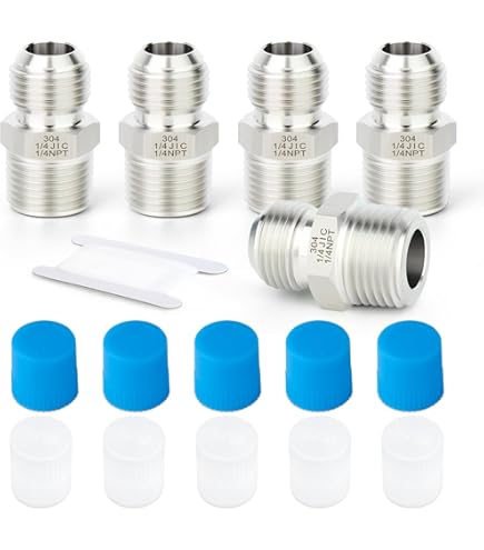Pipe Adapter 1" Male 37° Flare JIC X 1" Male NPT Plated 10-Pack