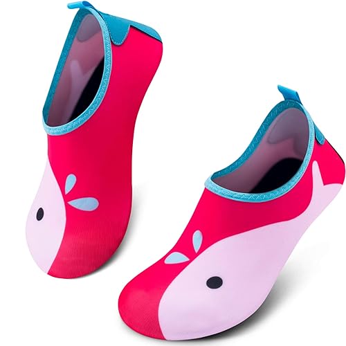 Simari Kids Water Shoes Girls Boys Toddler Quick Dry Anti Slip Aqua Socks For Beach Outdoor Sports 397 Pink 556