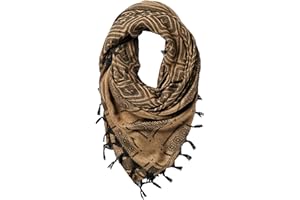 COT-OATH Tactical Desert Keffiyeh Arab Scarf - Womens Men Shemagh Tassel Scarves Neck Wrap Casual