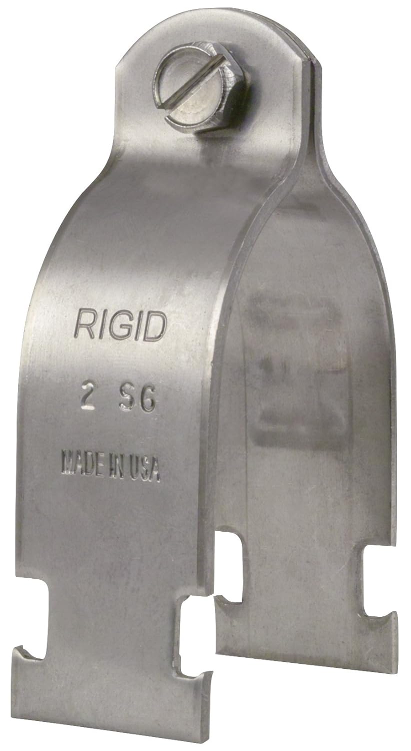 eSupports SCR 0500S4 SCR 5" Rigid Pipe Strut Clamp, Stainless Steel