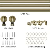 Aspire Homeware Extendable Curtain Pole 120 210 cm Antique Brass 28 mm view 5