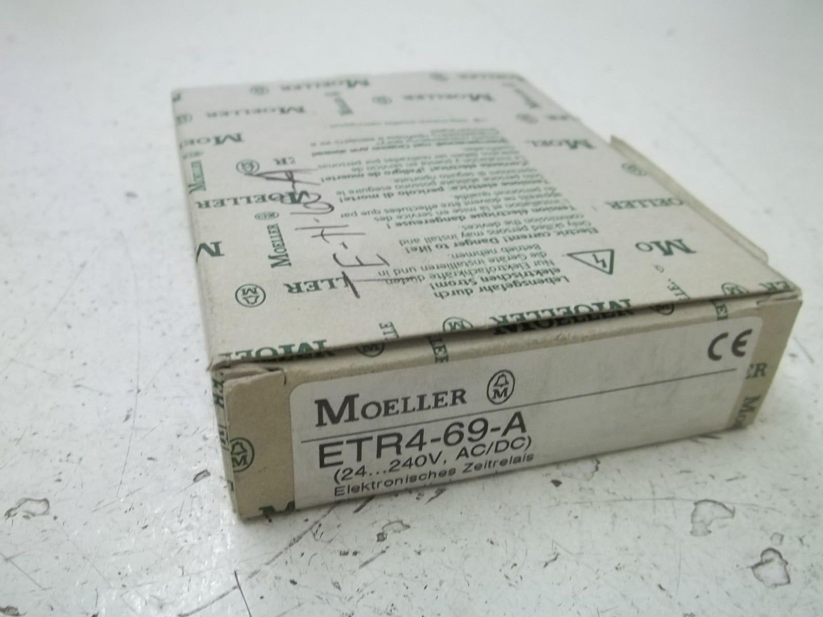 MOELLER ETR4-69-A ELECTRONIC TIMING RELAY 24...240V, AC/DCNEW IN A BOX