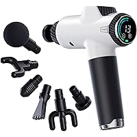 Fusion Black Pro Muscle Massage Gun Deep Tissue Percussion Muscle Massager Gun for Athletes Pain Relief Therapy and Relaxatio