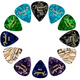 Fender Premium Picks Sampler - 12 Pack Includes Thin, Medium &amp; Heavy Gauges (Austin Bazaar Exclusive)