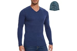 MERINNOVATION Merino Wool Base Layer Mens 100% Merino LS Thermal Shirts for Hiking Hunting,Lite, Midweight