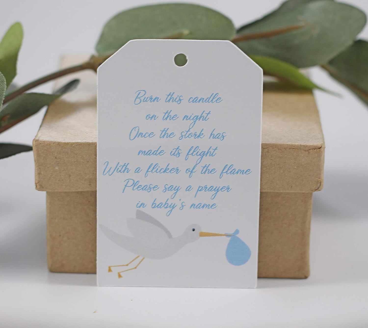 baby boy candle favors