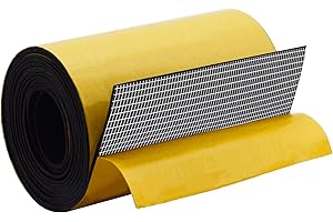 DEVNOL Self Adhesive Solid Neoprene Rubber Strips 1/25 Thick, 3 inch Wide High Grade 65A Rubber Sheet Seal Strip for Gasket, Protection