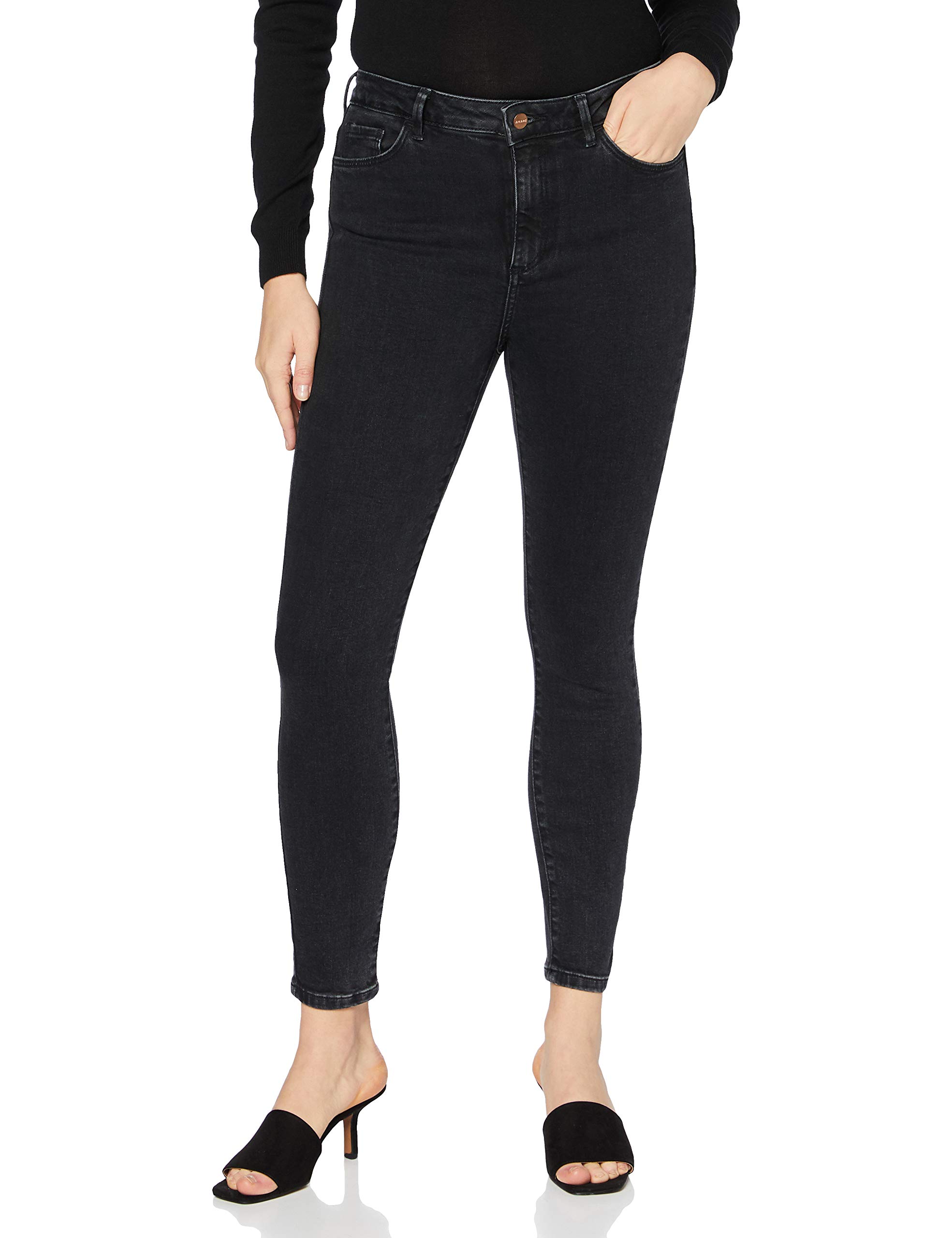 Vero Moda Women's VMSOPHIA HR Skinny Jeans BA210 VMA NOOS Jeans, Dark Grey Denim, X-Small