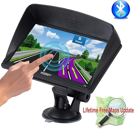 Xgody 715 Bluetooth 7 Inch Portable Car Truck Gps 8gb Rom