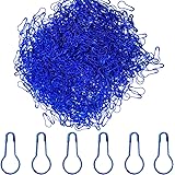 Ruidee 1000 pcs Metal Safety Pins Gourd Pin Bulb Pin Calabash Pin Bead Needle Pin Clothing Tag Pin DIY Home Accessories (Blue