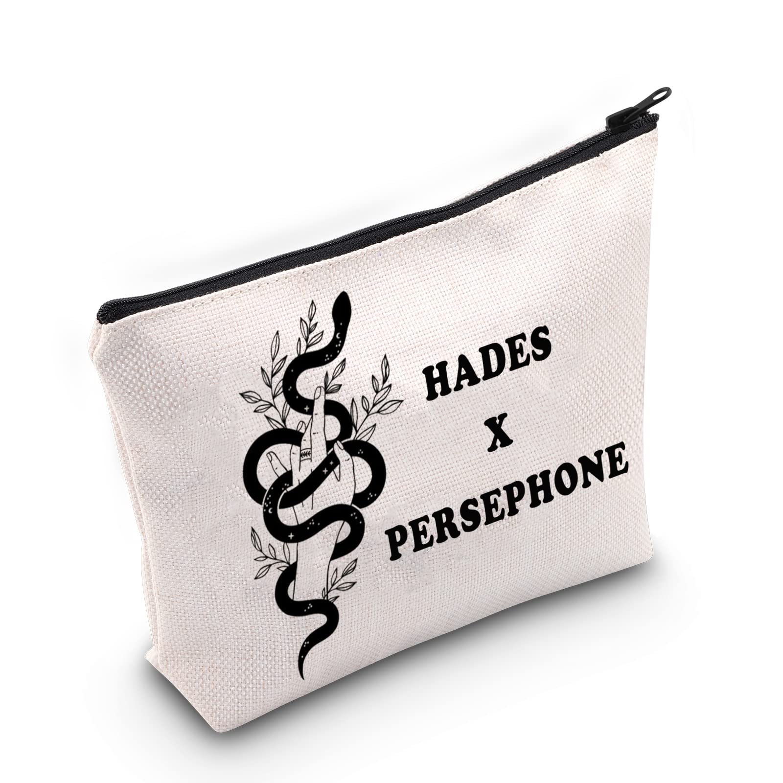 A Touch of Darkness Gift Hades X Persephone Makeup Bag Scarlett St. Clair Fan Cosmetic Bag Bookish Gift Hades & Persephone Zipper Travel Bag (Hades X Persephone)