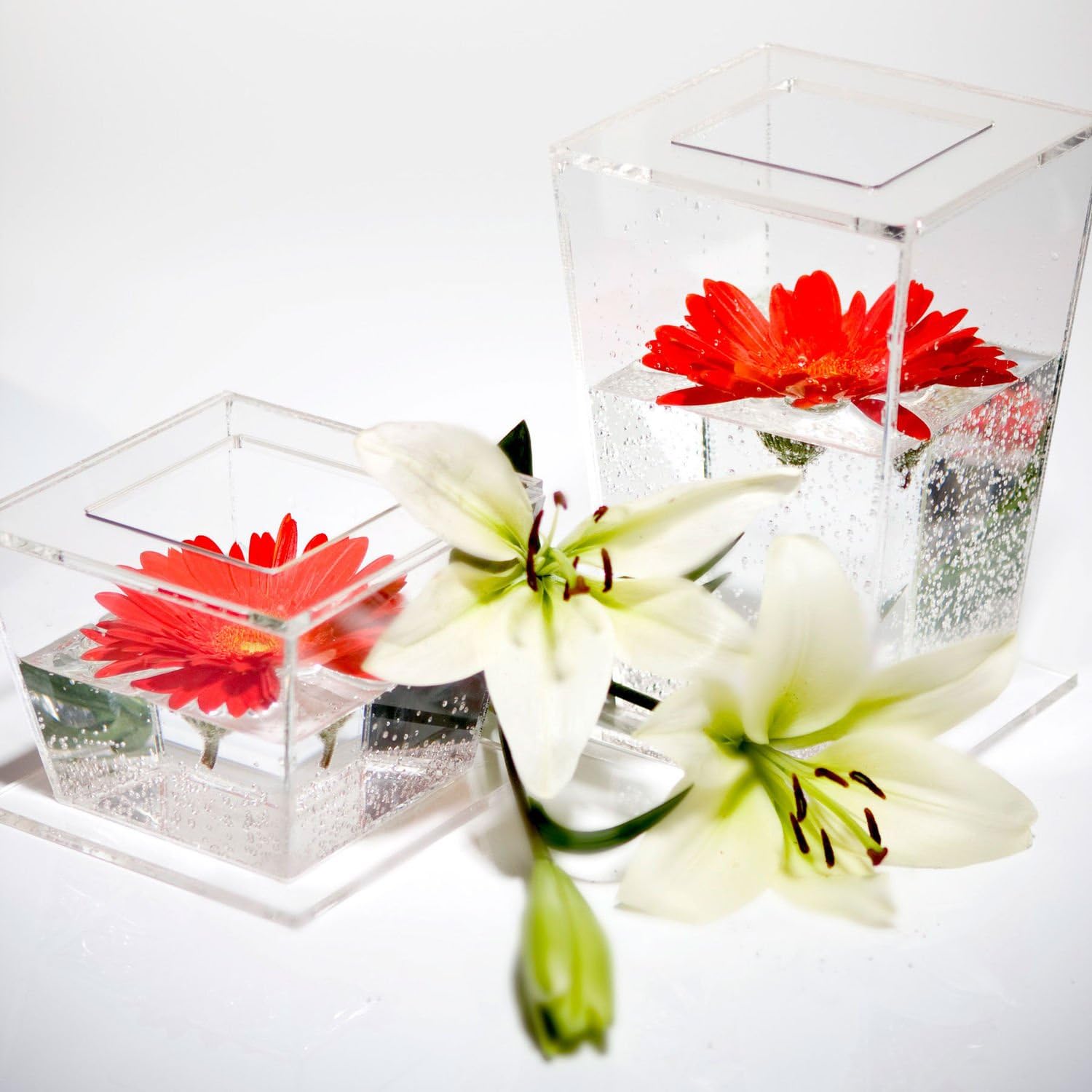 Tapered Tower Hollow Wedding & Party Cake Stand Display Separators - 100mm, 200mm, 300mm & 500mm Heights