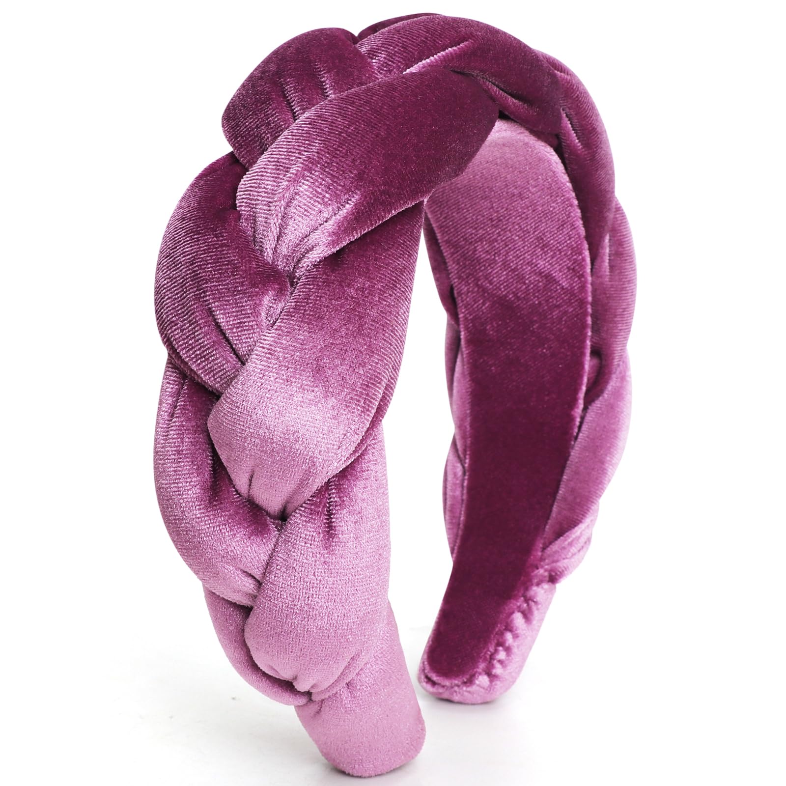 DRESHOW Velvet Braided Headband Women Hair Hoop Elastic Hair Bands Fashion Headbands for Women