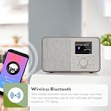 MangoKit SR10 Bluetooth Internet Radio DAB+/FM Kitchen Clock Walnut view 5