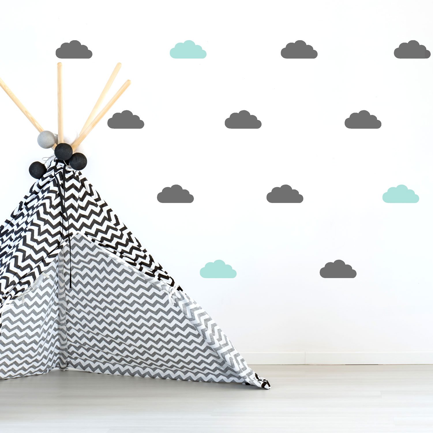 Cloud wall stickers | Mini and regular size | Lots of colours options | Perfect for a baby's nursery or child's bedroom