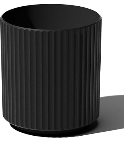 Amazon.com : Pottery Pots Black Washed Fiberstone Planter