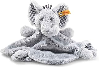Steiff Ellie Elefant Schmusetuch - 26 cm - Schmusetuch für Babys - Plüschelefant - weich & waschbar - grau - (241918)