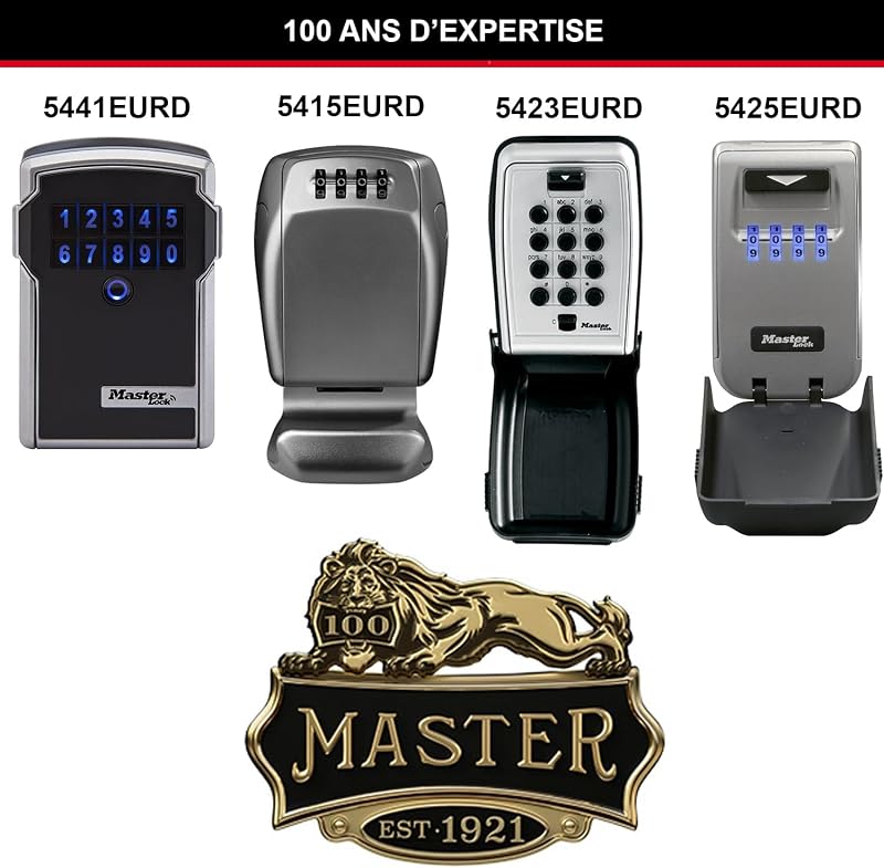 Boite à clés sécurisée rétroéclairée [Medium] [Fixation murale] - 5425EURD - Select Access Partagez vos clés en toute sécurité