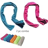 Enduring Instant Cooling Towel 100X30cm Sweat Summer Ice Towel Reusable Hypothermia for Sports Fitness Running Biking Hiking Gym Yoga Golf Working