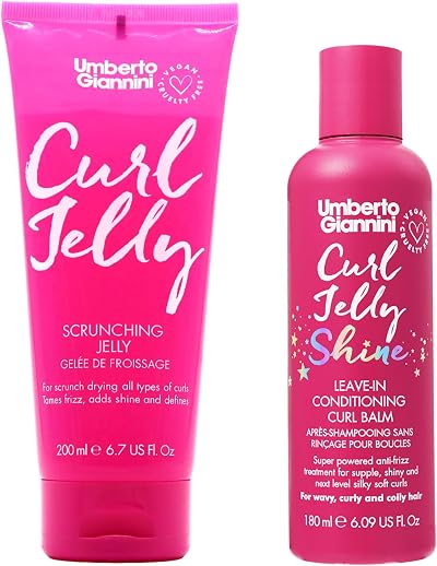 Umberto Giannini Curl Jelly Scrunching Jelly 200ml & Curl Jelly Shine 180ml Duo
