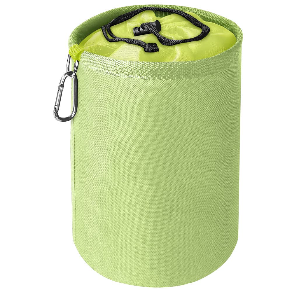 Vicloon Premium Peg Bag, Green Large Peg Bag with Closing Cord and Hanging Snap Hook, Peg Bags for Laundry Clothes Pegs, Indoor Outdoor Pegs Organizer Storage Use