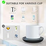 GARMEE Mug Warmer Coffee Warmer with 2 Temp Settings 104F-140F 8h Auto Shut Off view 3