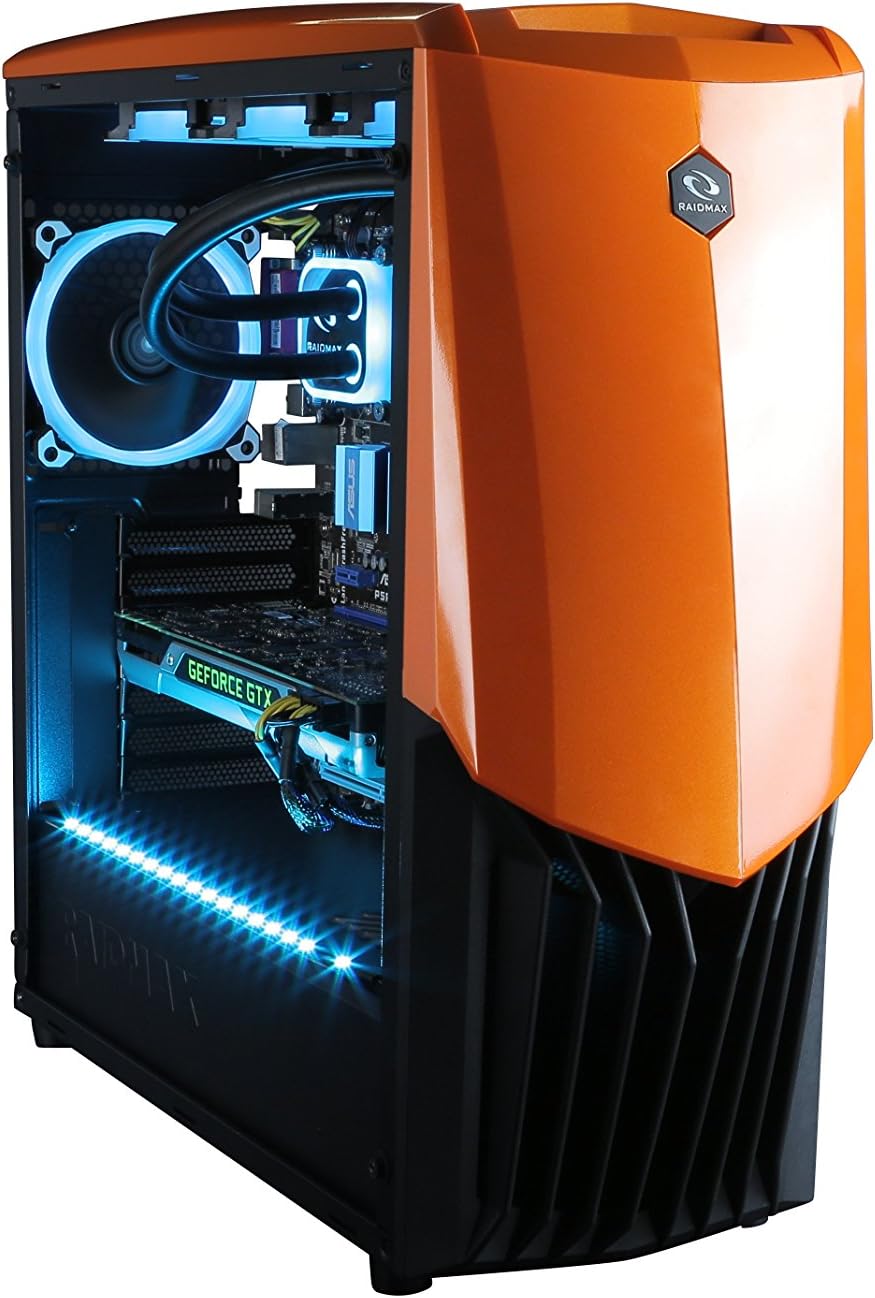Raidmax GAMA PC Gaming Case (naranja): Amazon.es: Electrónica